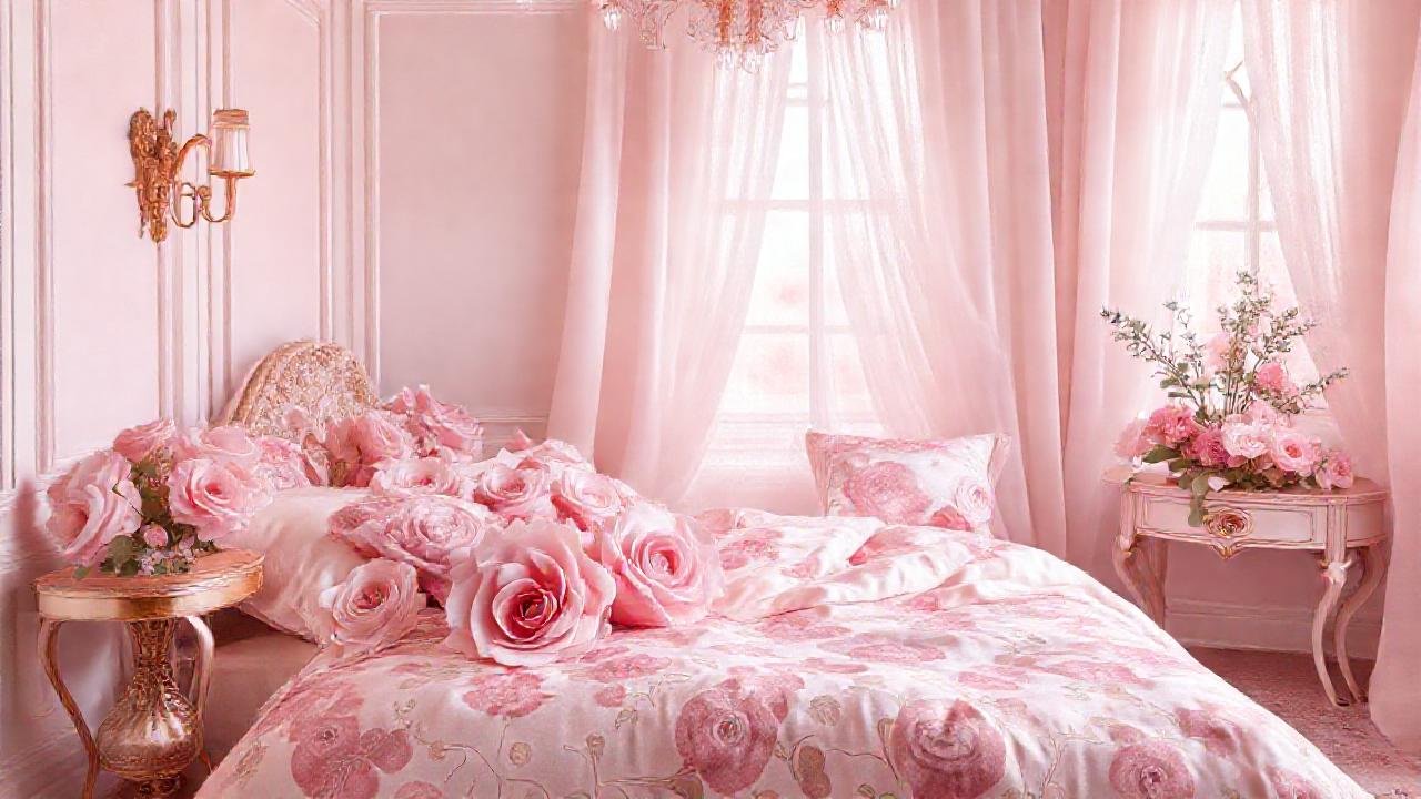 Un pastel de rosas crea serenidad