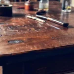 Restauración cuidadosa de una mesa antigua