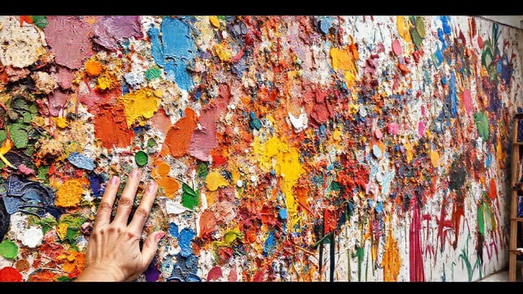 Un mural vibrante y complejo emerge