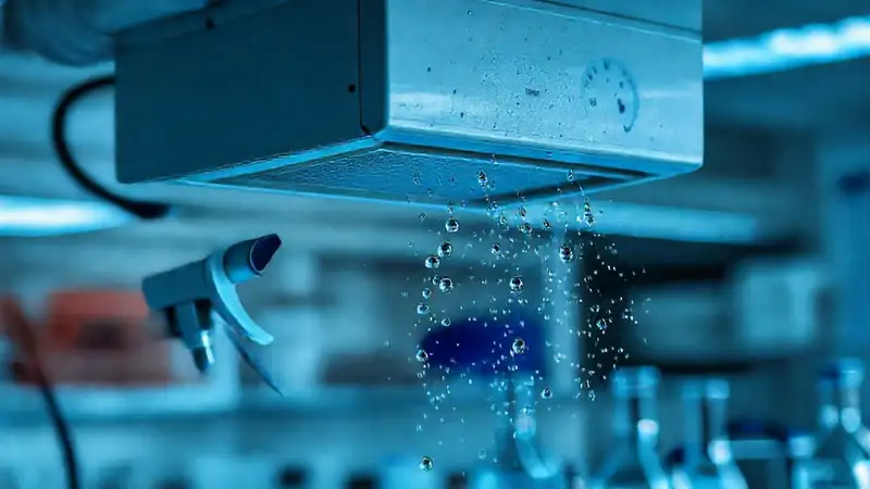 Laboratorio científico con texturas detalladas