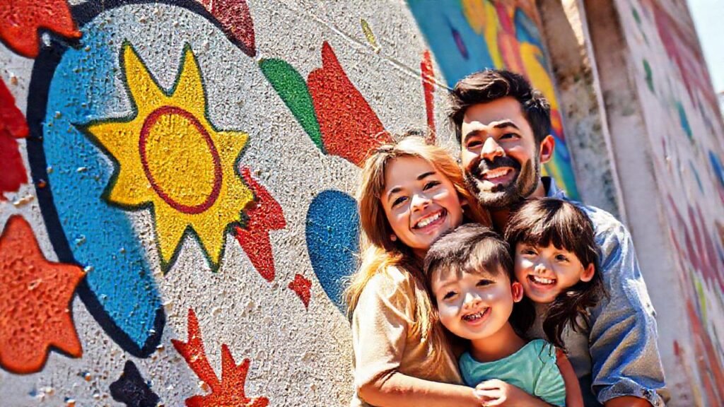 Un mural colorido perdurará con luz
