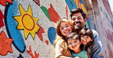 Un mural colorido perdurará con luz