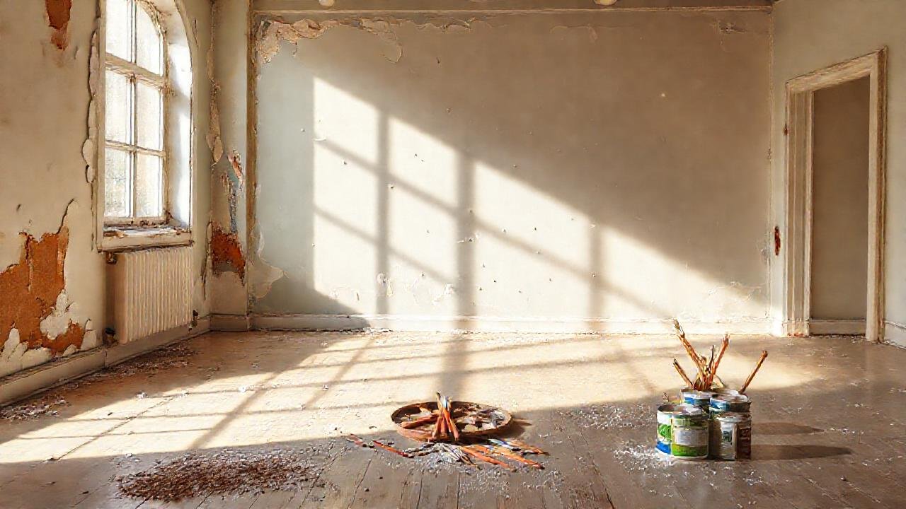 Una habitación vacía se llena de luz