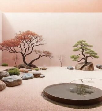 Jardín zen evoca paz y quietud