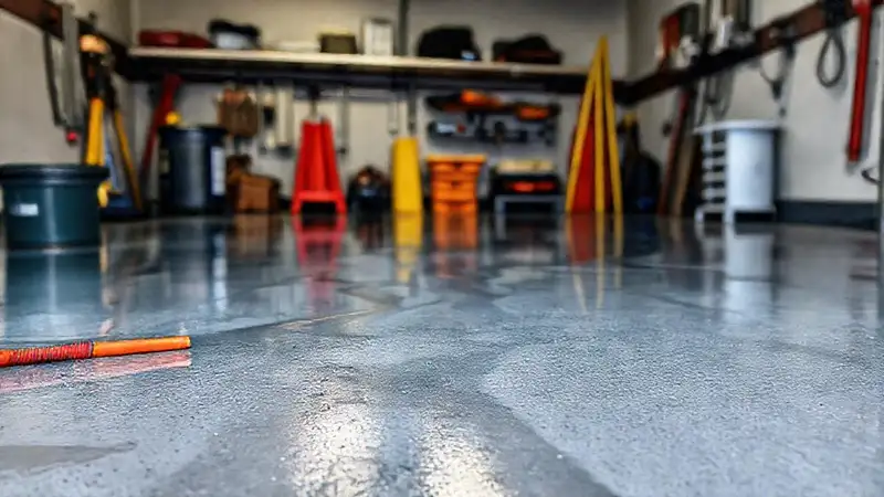 Piso de garaje: pintura húmeda, seguridad técnica