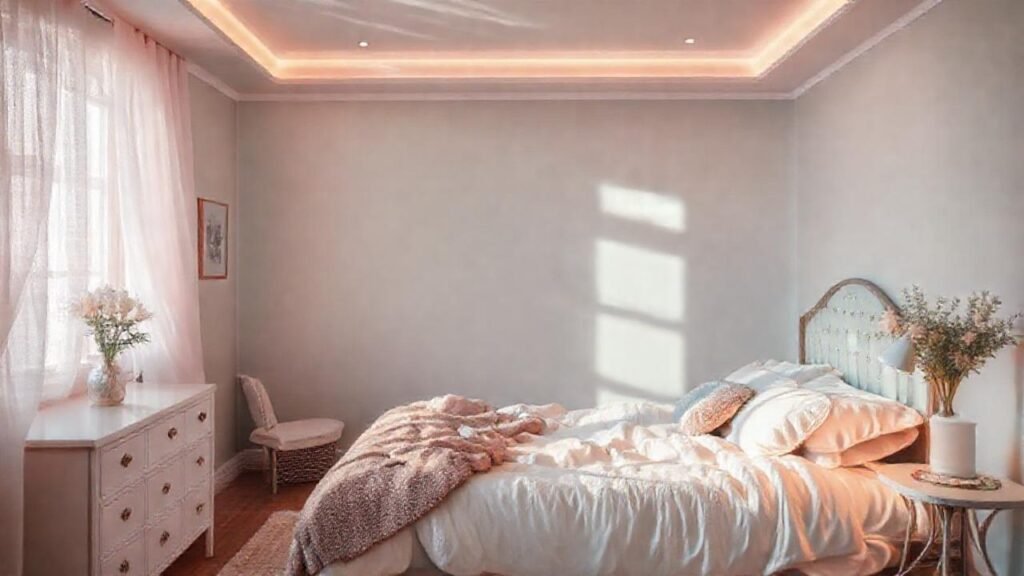 Un dormitorio pastel