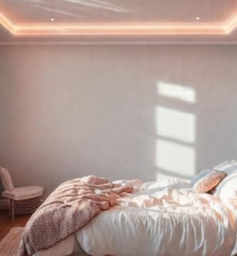 Un dormitorio pastel