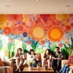 Arte vibrante promueve bienestar y alegría
