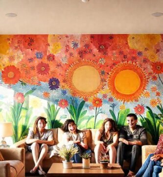 Arte vibrante promueve bienestar y alegría