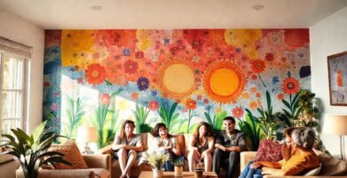 Arte vibrante promueve bienestar y alegría