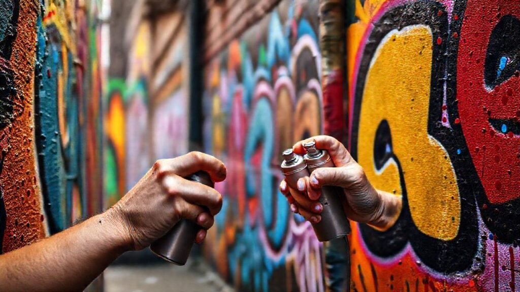 Artistas callejeros crean murales vibrantes urbanos