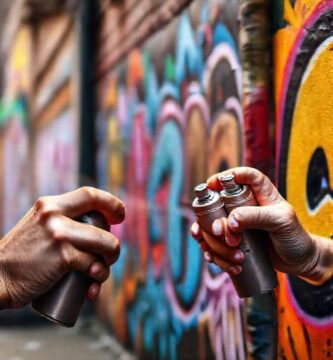 Artistas callejeros crean murales vibrantes urbanos