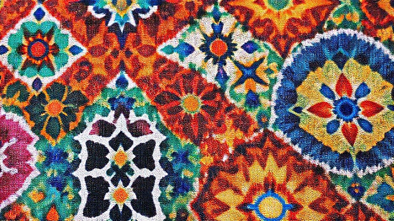Tutorial de diseño textil colorido y vibrante