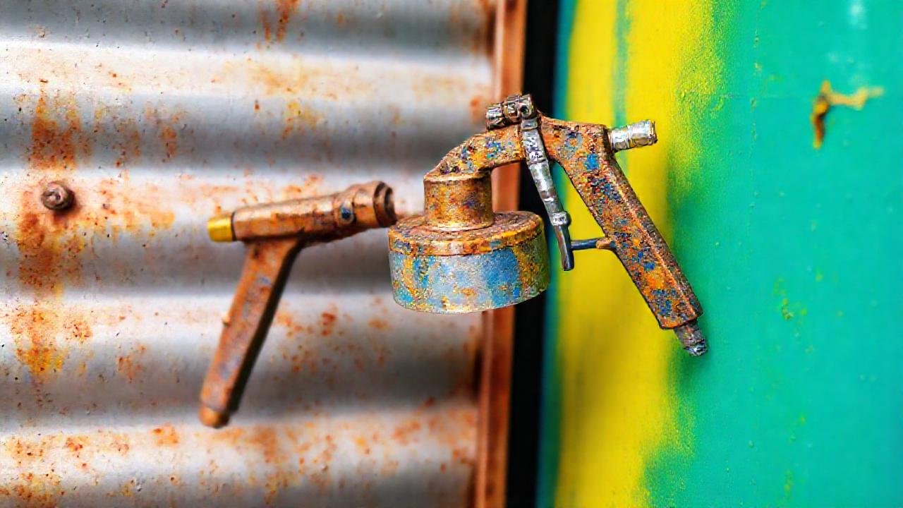 Pintura resistente al óxido protege el metal