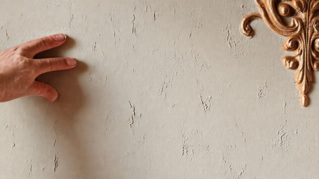 Un muro pintado muestra arte y técnica