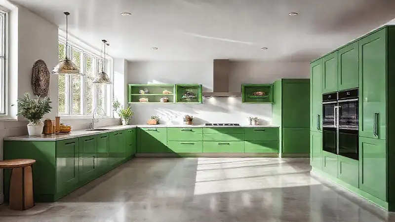 Cocina moderna y luminosa, elegante y acogedora