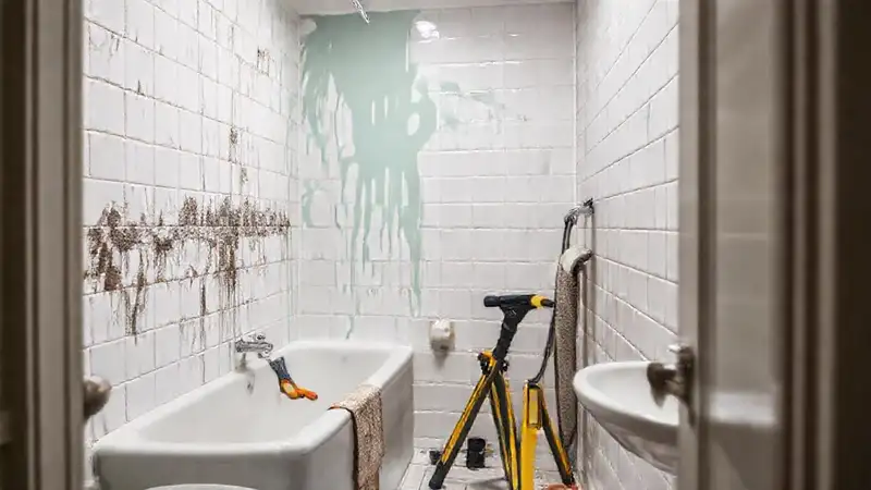 Un experto limpia y protege el baño