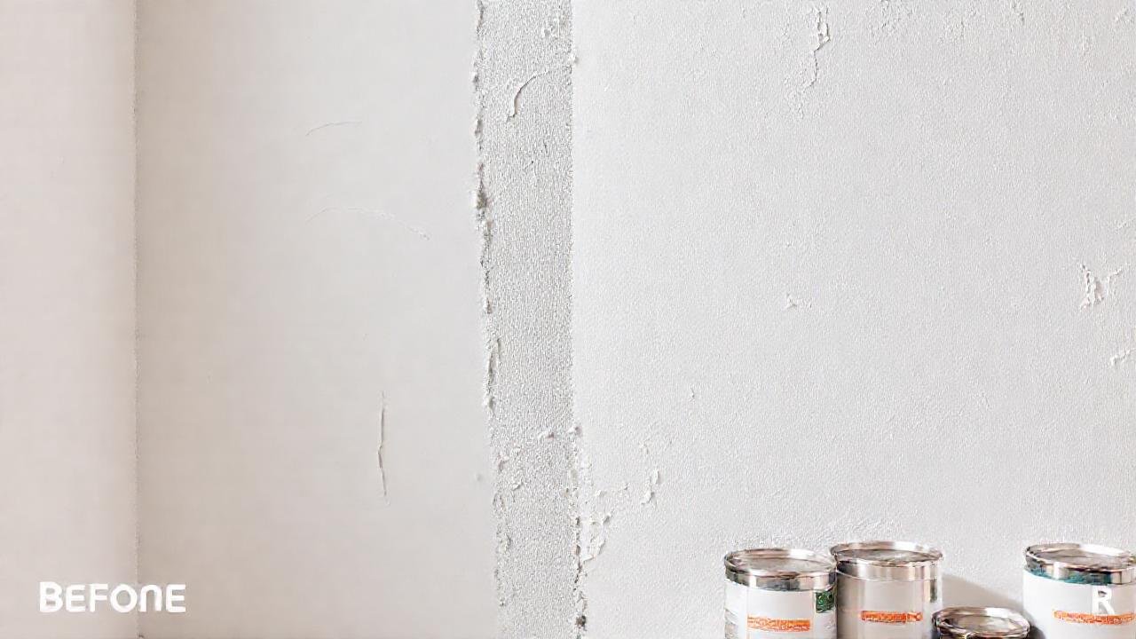 Textura de pared: antes y después