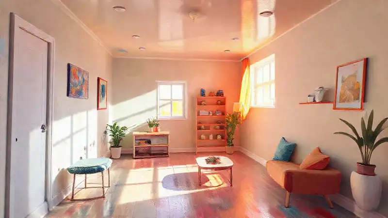 Una habitación luminosa crea ilusión optimista