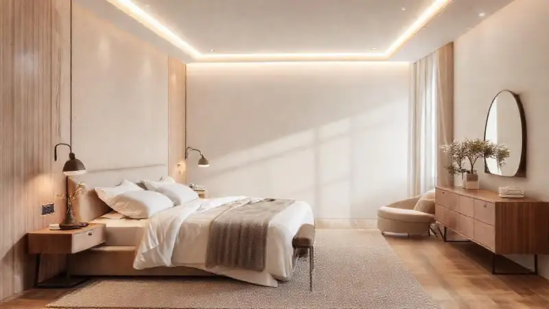 Un diseño de interiores sereno y moderno