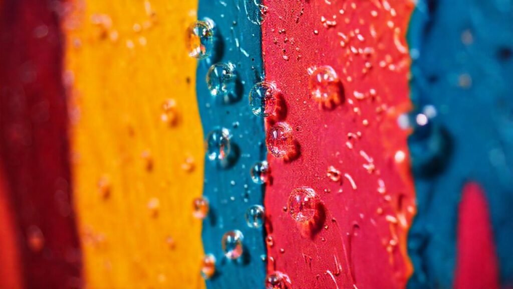 Pared pintada: burbujas
