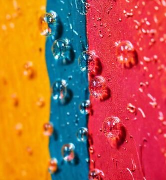 Pared pintada: burbujas