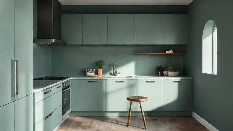 Cocina moderna, elegante y minimalista