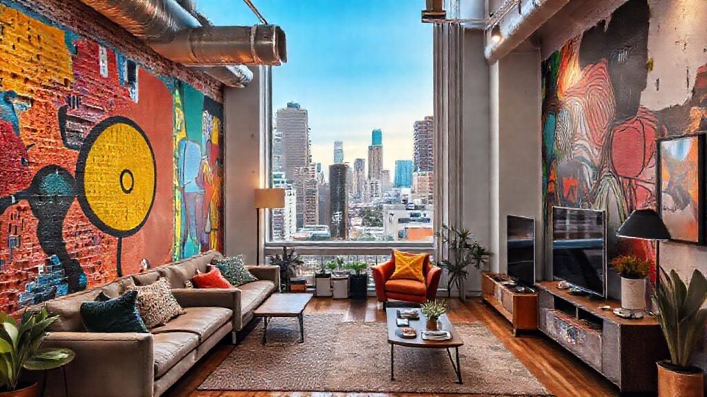Un apartamento urbano vibrante y acogedor