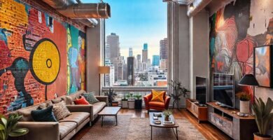 Un apartamento urbano vibrante y acogedor