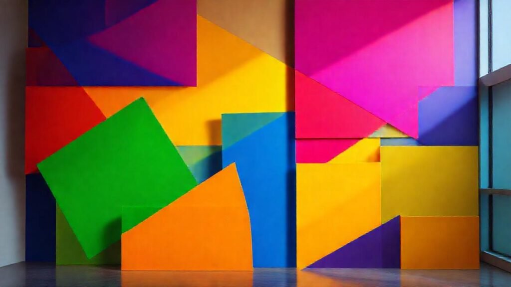 Diseño moderno y vibrante en contraste