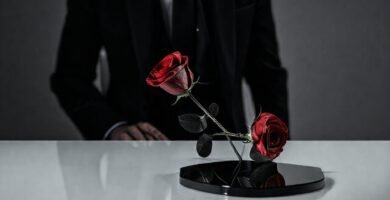 Un ambiente elegante y monocromático minimalista