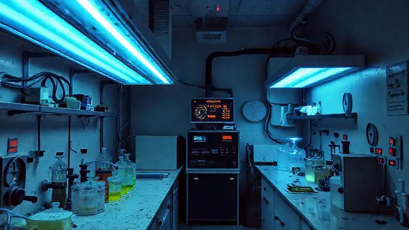 Laboratorio controlado muestra pintura extraña