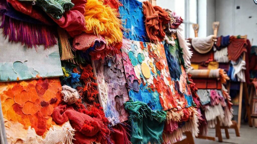 Pintura textil vibrante