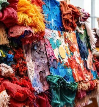 Pintura textil vibrante