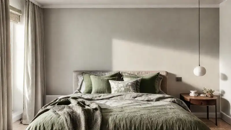 Un dormitorio sereno y minimalista, relajante