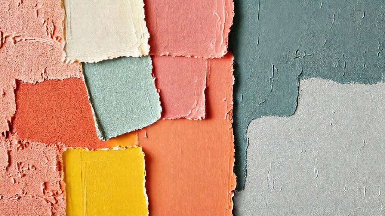 Paredes texturizadas y colores vibrantes sofisticados