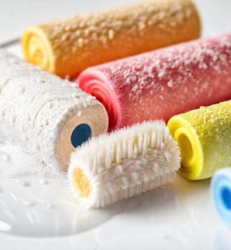 Limpieza profesional de rodillos de pintura