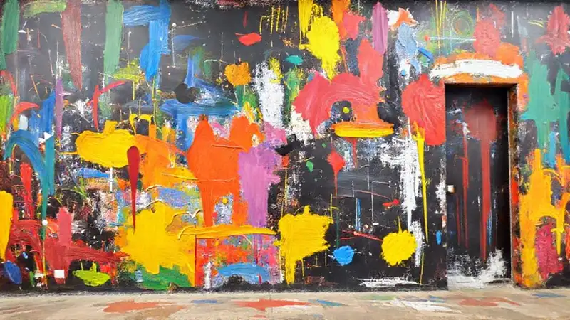 Un mural vibrante y detallado