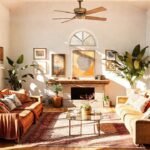 Un salón soleado y acogedor