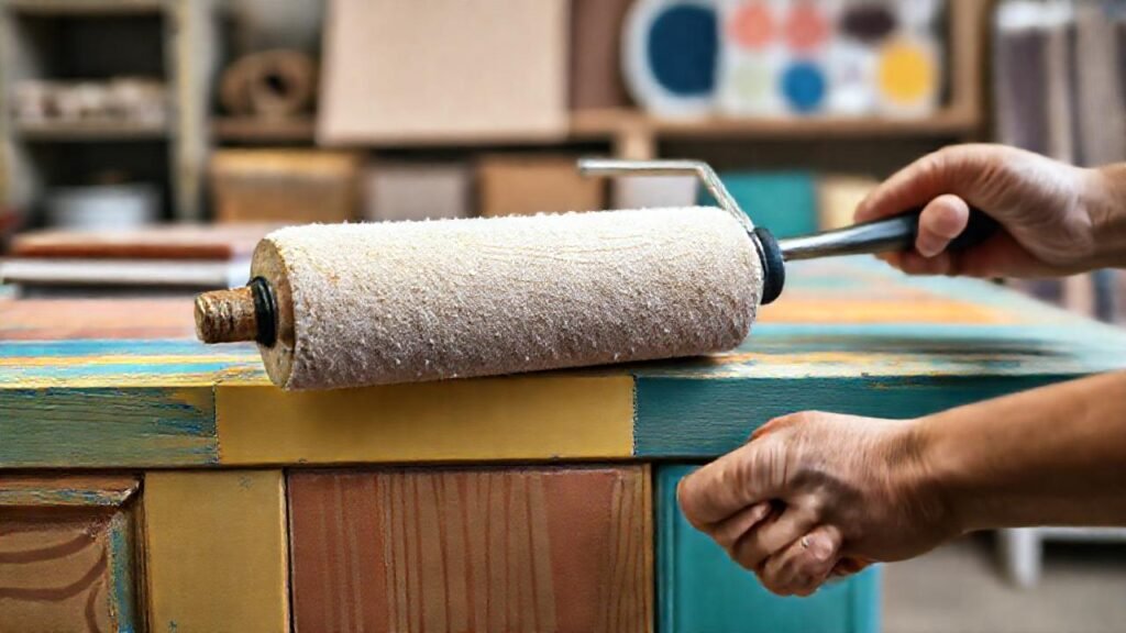 Un artesano pinta muebles con detalle