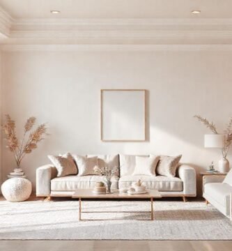 Un salón minimalista