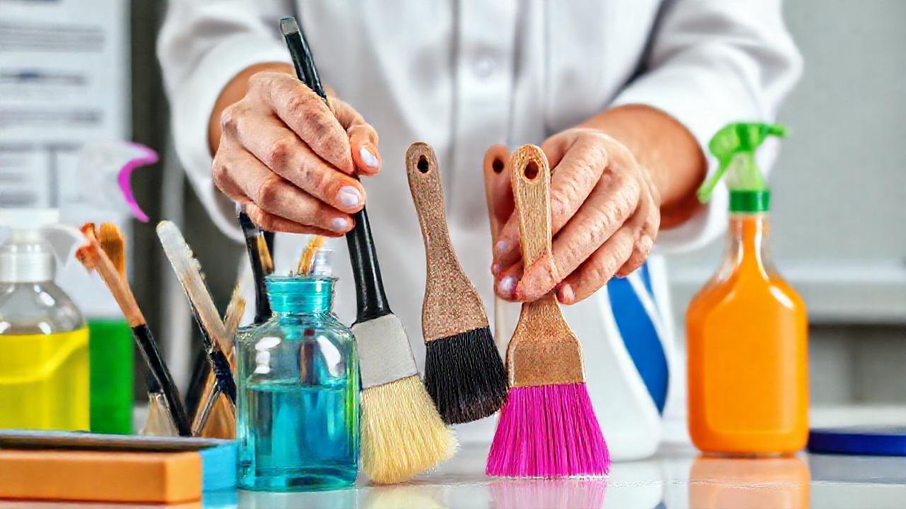 Profesionales limpian dientes con luz vibrante