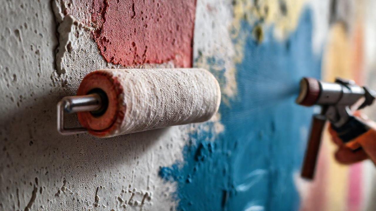 Un rodillo pinta texturas con profesionalismo