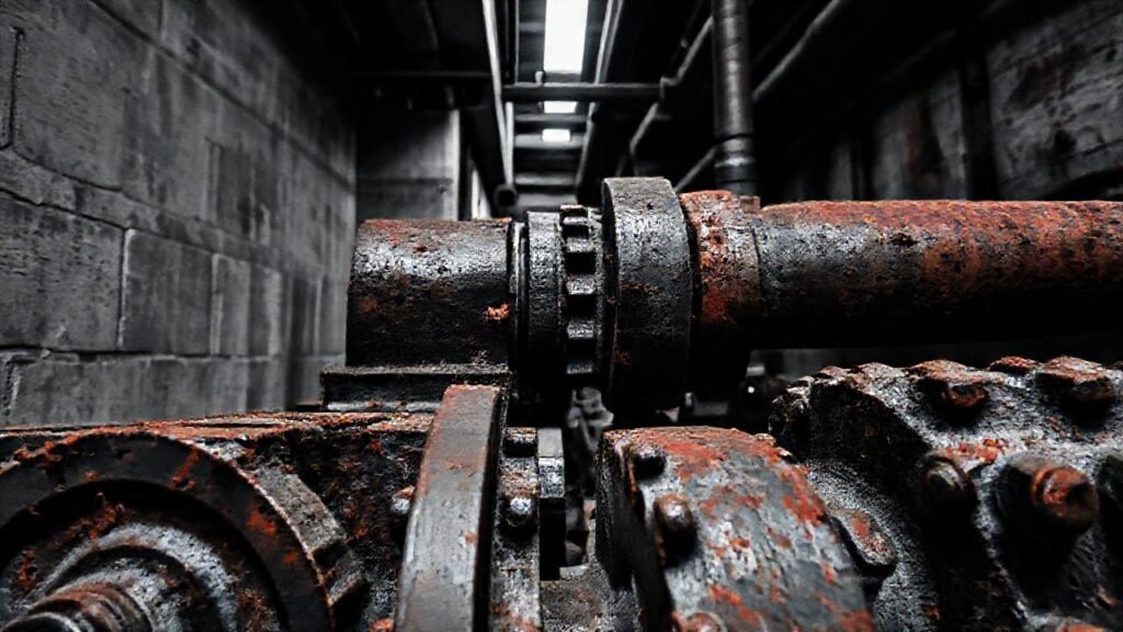 Un ambiente industrial y sombrío