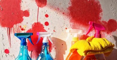 La pared pintada necesita limpieza y brillo