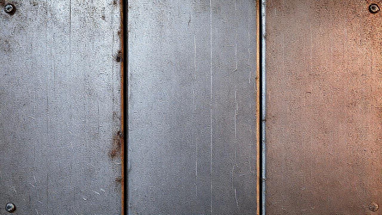 Metal húmedo, detalles científicos realistas