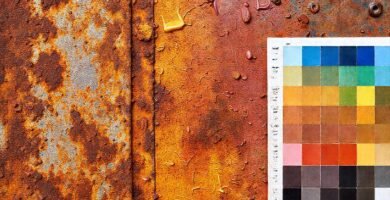 Texturas metálicas coloridas e informativas