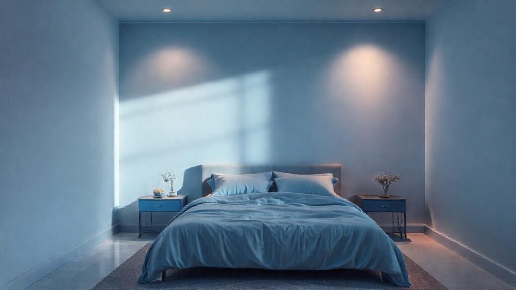 La habitación es tranquila y soñadora