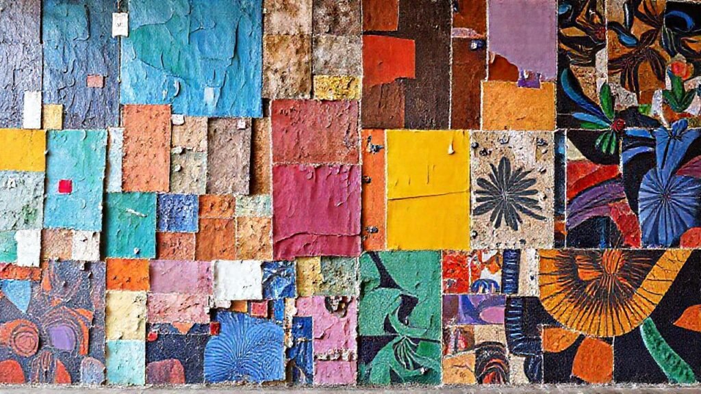 Murales coloridos y diversos