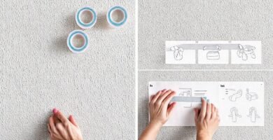 Instrucciones de enmascaramiento con líneas limpias